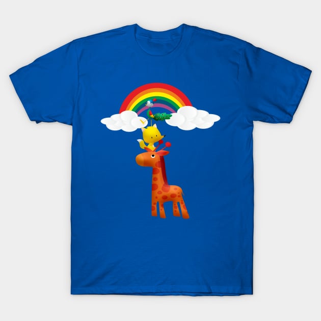 Animal rainbow tower T-Shirt by PharaohCloset